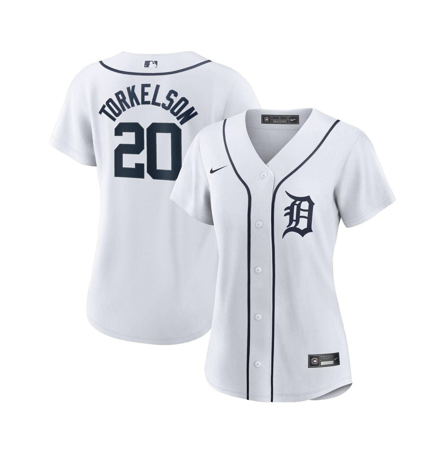 Женский топ Nike Spencer Torkelson White Detroit Tigers Home Replica Player Jersey — фото 1