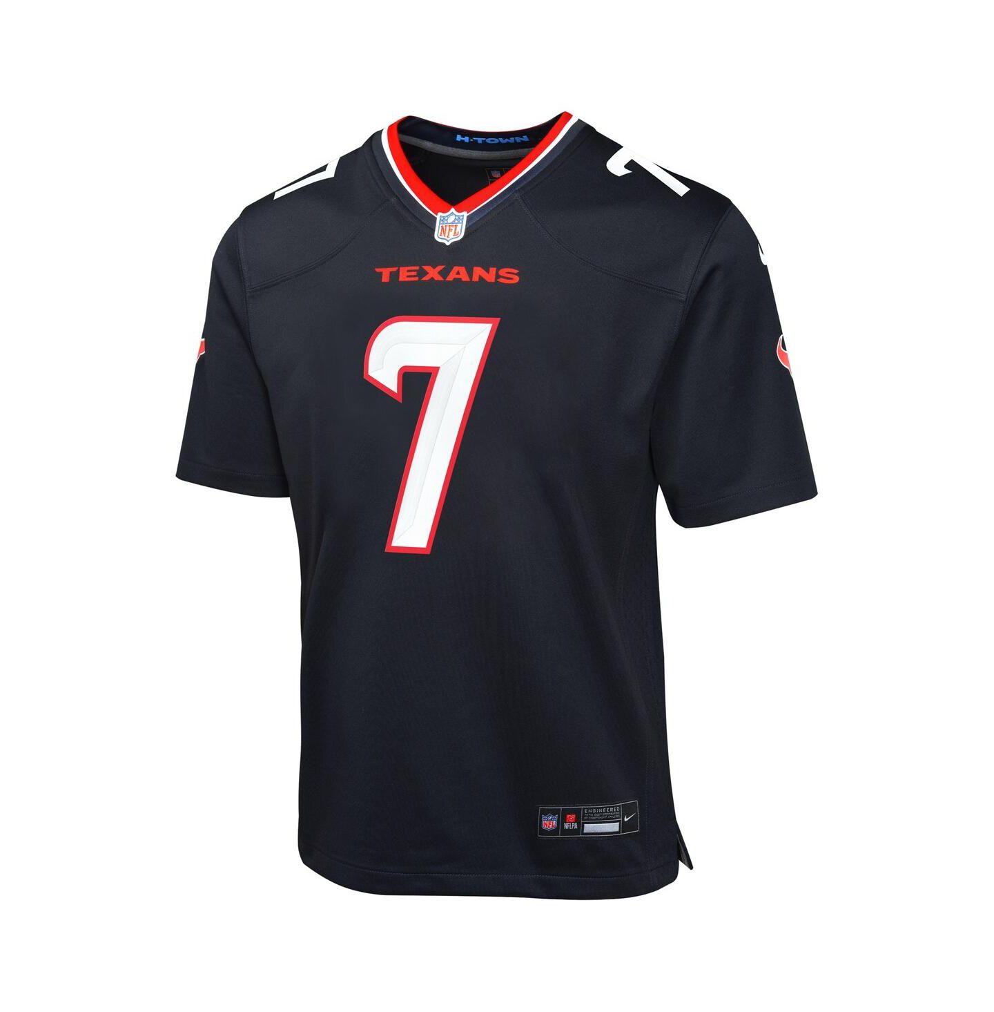 Детская игровая джерси Nike C.J. Stroud Houston Texans Alternate, цвет: Тёмно-синий — фото 2