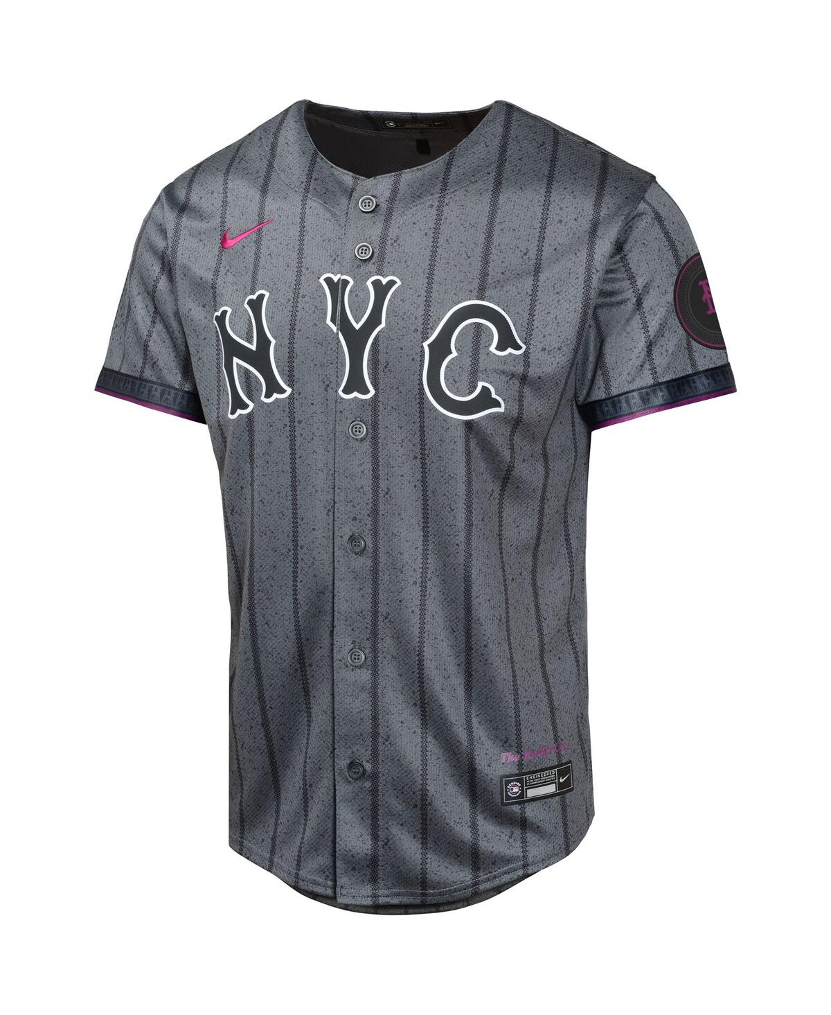 Nike Big Boys and Girls Pete AlonsoNew York Mets 2024 City Connect Limited Player Jersey - Graphite