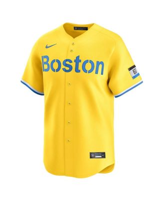 Men's Trevor Story Gold Boston Red Sox City Connect Limited Player Jersey