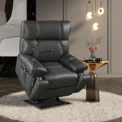 Electric Power Lift Recliner Chair with Massage, Heat & Phone Holder