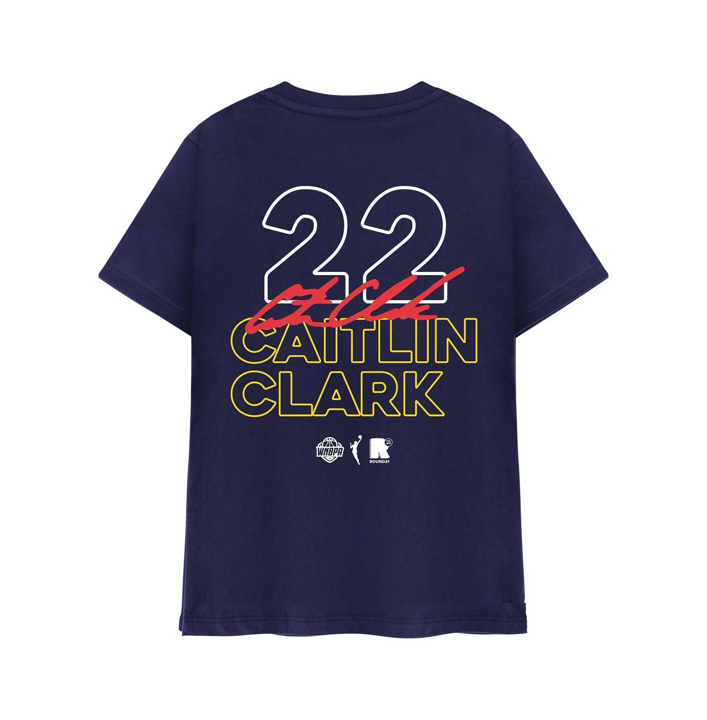 Футболка Round21 Caitlin Clark Navy Indiana Fever Player Signature — фото 3