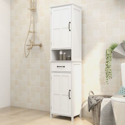 Streamdale Double Door Narrow Height Slim Floor Standing Cabinet