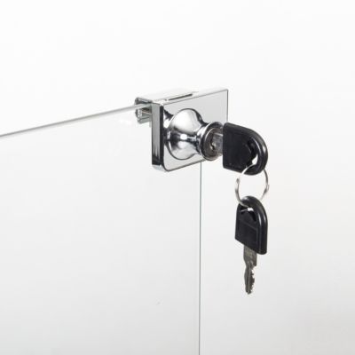 Two Door Glass Cabinet Glass Display Cabinet With 3 Shelves