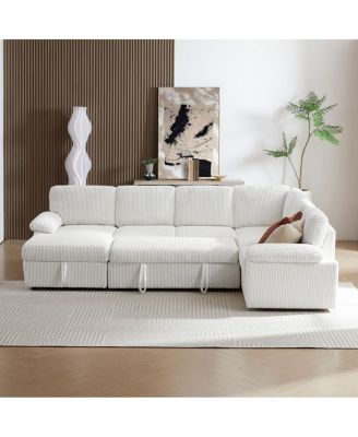 Modular Sectional Sleeper Sofa with free L/U shape