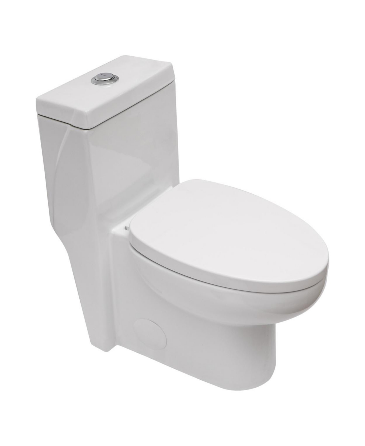 Ceramic One Piece Toilet, Dual Flush With Soft Closing Seat 0000 - White