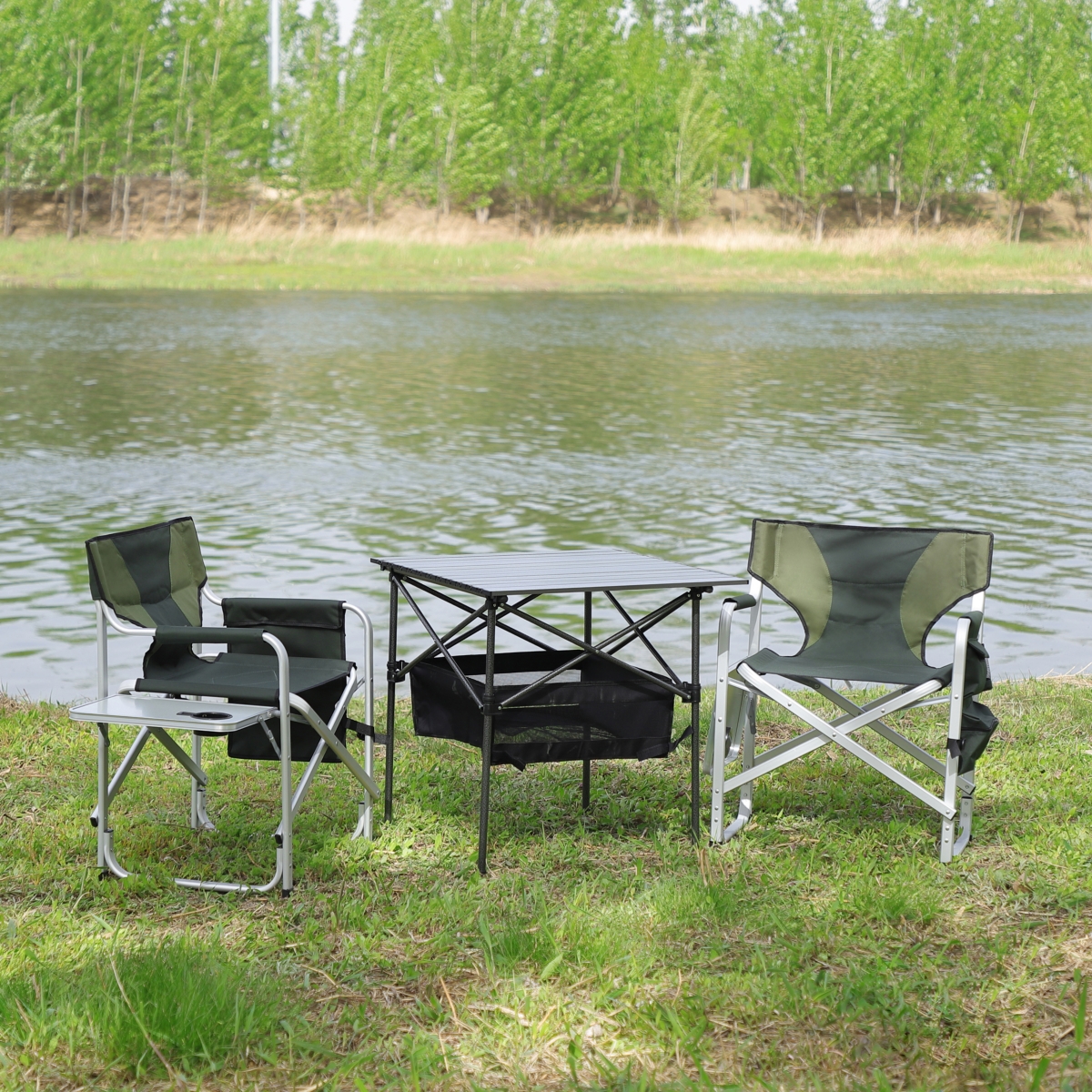 Streamdale 3-Piece Folding Outdoor Table and Chairs Set