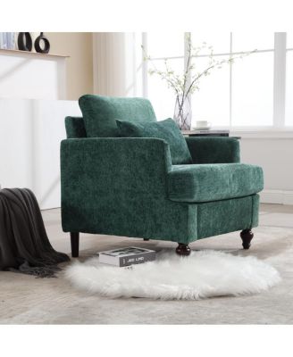 Streamdale Wood Frame Armchair, Modern Accent Chair Lounge Chair For Living Room