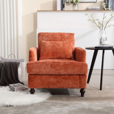 Streamdale Wood Frame Armchair, Modern Accent Chair Lounge Chair For Living Room