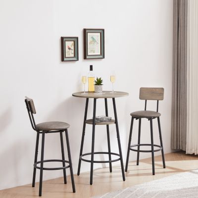 Streamdale Upholstered Stool with Shelf