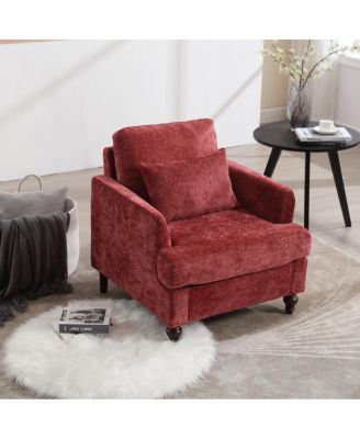Wood Frame Armchair, Modern Accent Chair Lounge Chair For Living Room