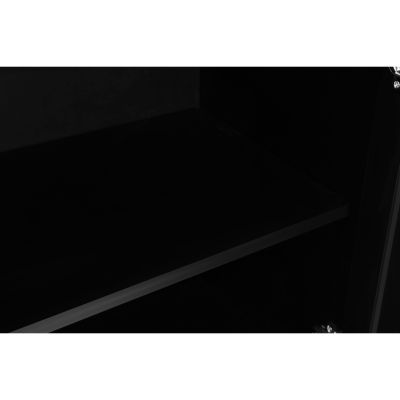 Streamdale Vintage Black Wooden Sideboard - American Country Style