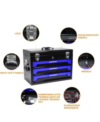 3 Drawers Toolbox With Tool Set