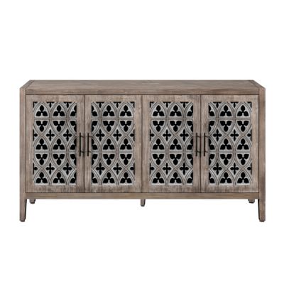 American Country Style Antique Cabinet for Living Room or Kitchen