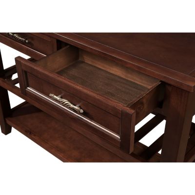 Streamdale Mid-Century Style Solid Wood Console Sofa Table