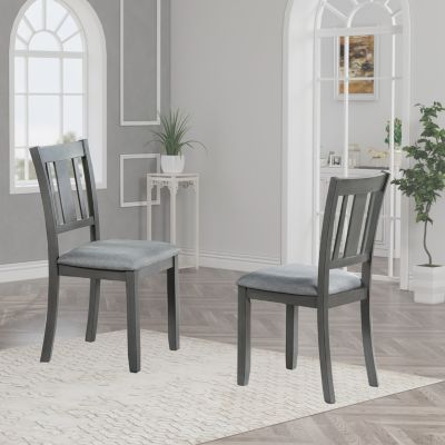 Gray Padded Dining Chairs for 4