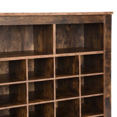 MDF and particle board Sleek 24 Shoe Cubby Console & Sideboard