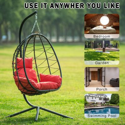 Streamdale Egg Chair with Stand for Indoor and Outdoor Use