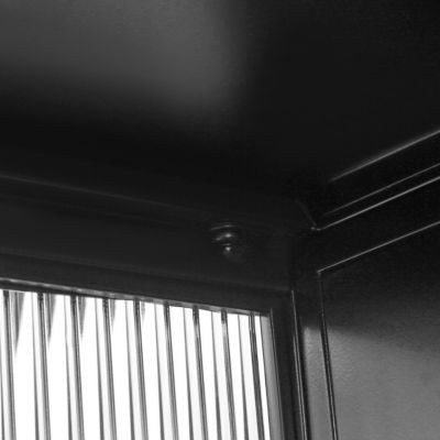 27.56" Glass Doors Modern Two-Door Wall Cabinet