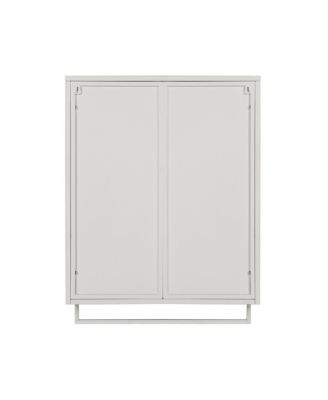 Modern Two-Door Wall Cabinet with Glass Doors
