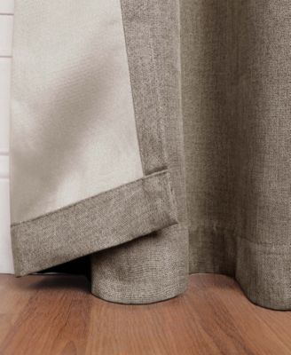 Linen-Inspired Classic Room Darkening Modern Fade Resistant 8-Piece Curtain Set with Grommet Header Top, 42" X 63"