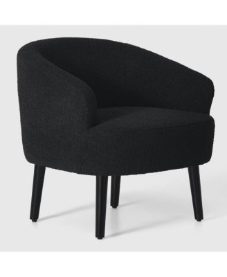 29" Wide Mid Century Modern Club Barrel Accent Armchair, Set of 2