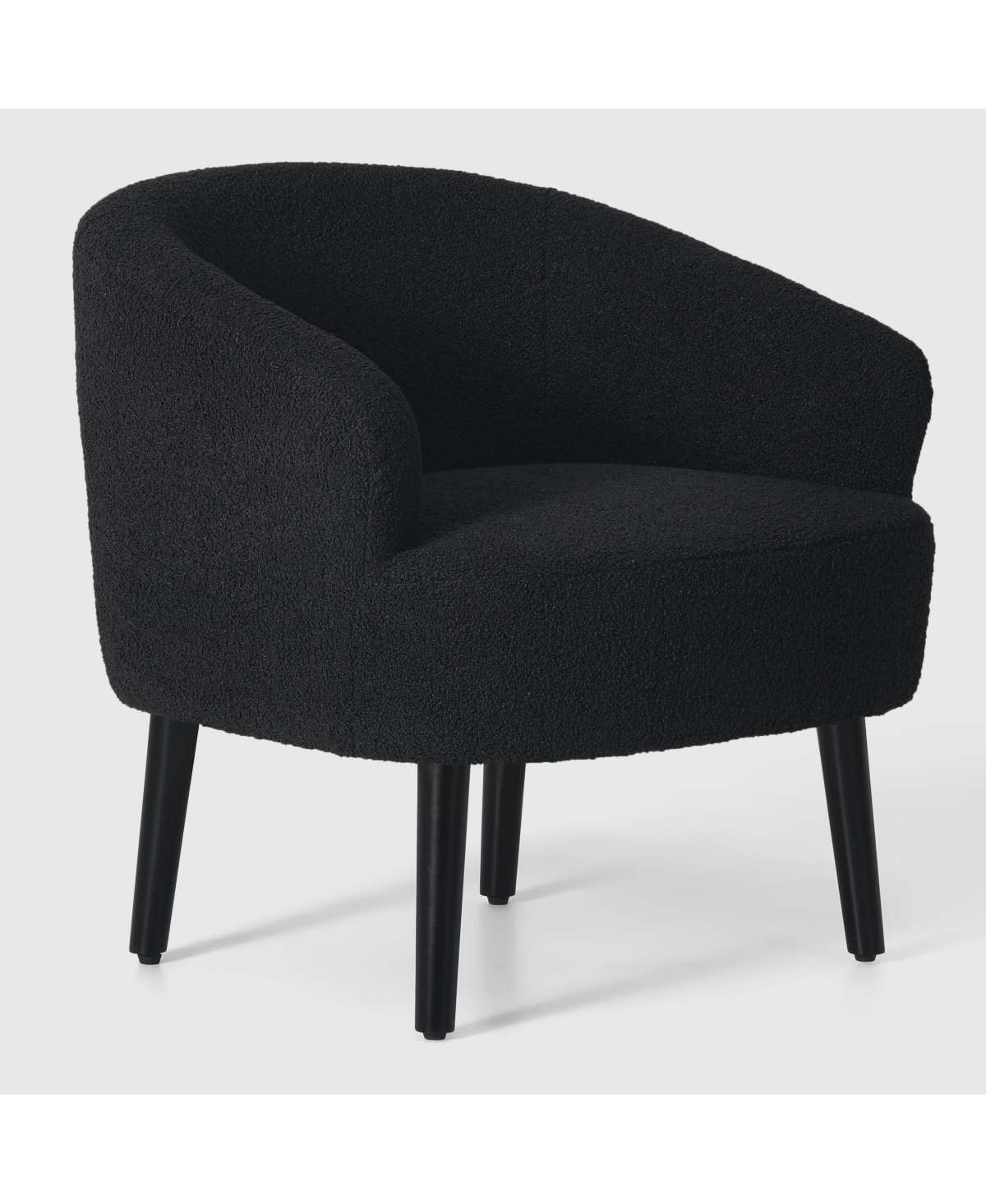 WestinTrends 29" Wide Mid Century Modern Club Barrel Accent Armchair, Set of 2