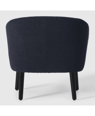 29" Wide Mid Century Modern Club Barrel Accent Armchair, Set of 2