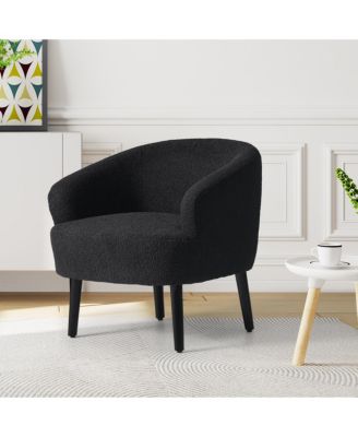 29" Wide Mid Century Modern Club Barrel Accent Armchair