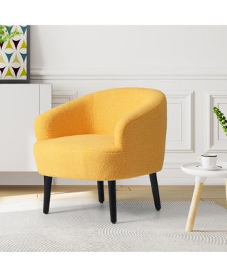 29" Wide Mid Century Modern Club Barrel Accent Armchair