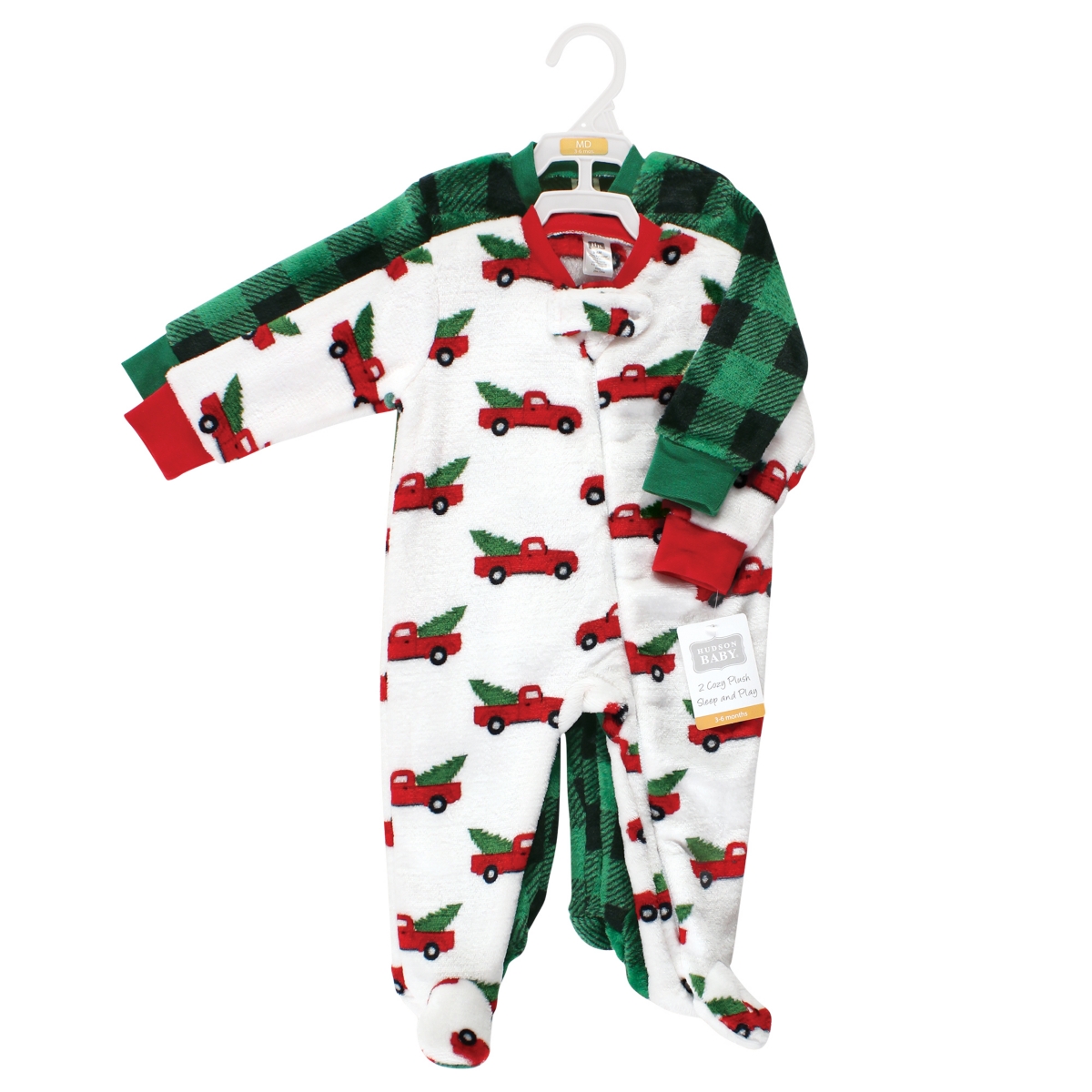 Hudson Baby Baby Boys Plush Sleep and Play, Christmas Tree Truck