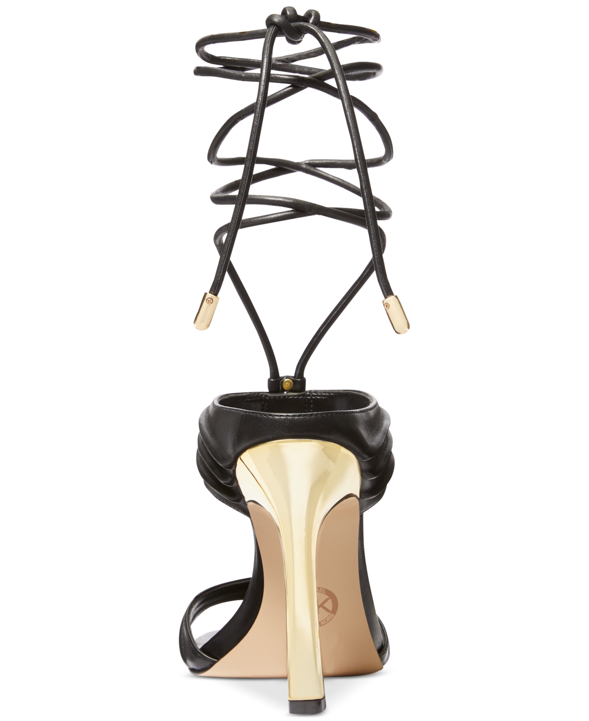 Michael Michael Kors Women's Mmk Gabriellea Ankle Tie High Dress Sandals - Gold