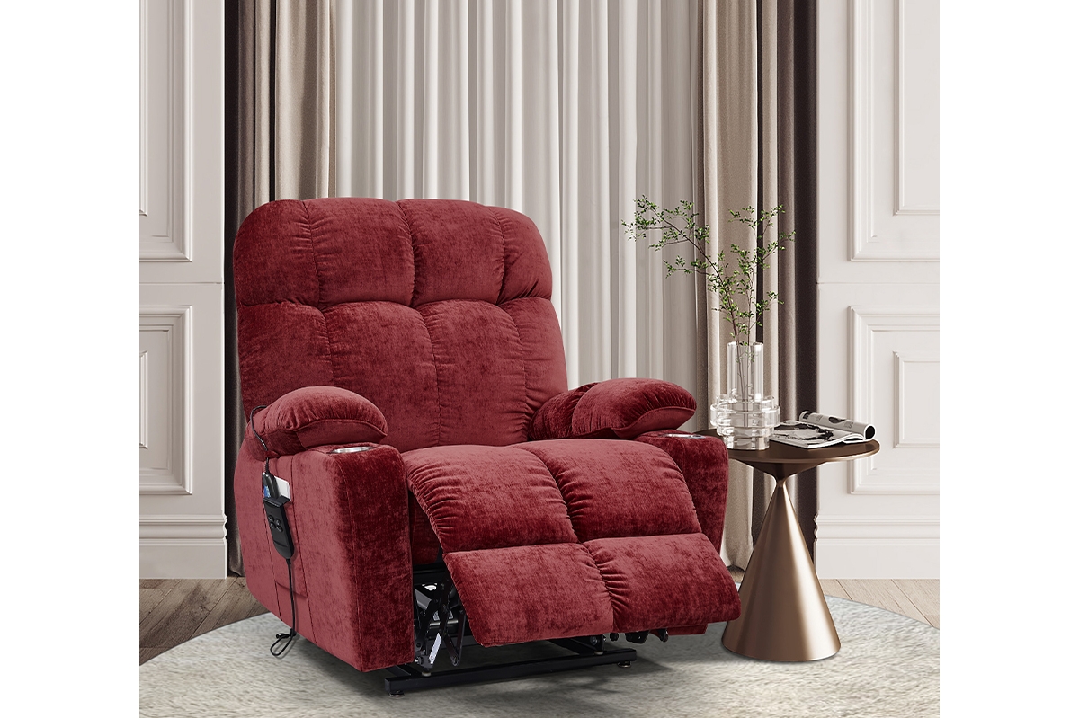 Streamdale Furniture Dual Okin Motor Power Lift Recliner Chair For Elderly Infinite Position Lay Flat 180 Recline