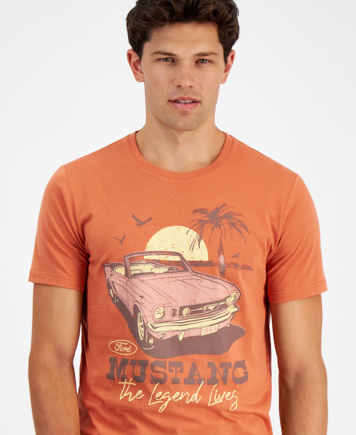 Sun + Stone Men's Mustang Beach Regular-Fit Graphic T-Shirt, Created for Macy's