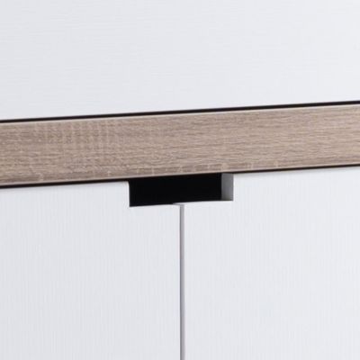 Streamdale Buffet White Dark Taupe