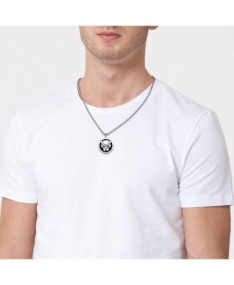 Blank Panther Stainless Steel (316L) Pendant, 22'' Box Chain