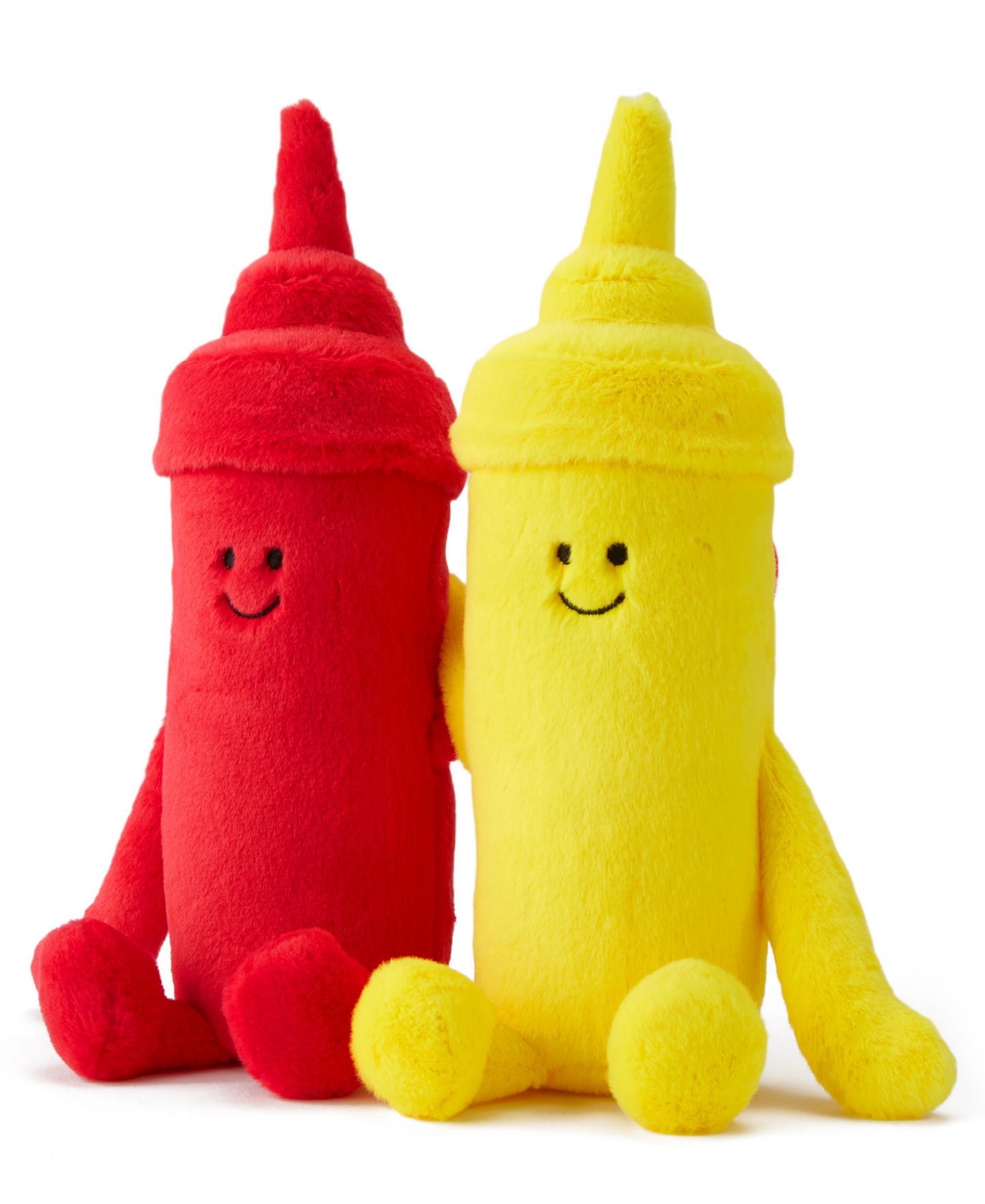 Детские мягкие игрушки Geoffrey's Toy Box 10" Plush Ketchup and Mustard — фото 1