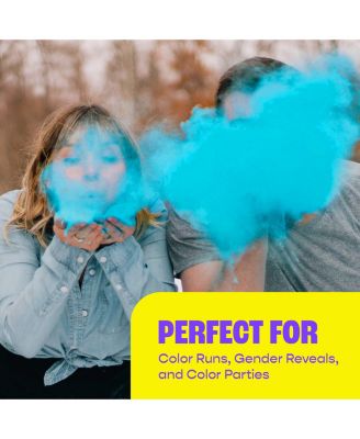 Color Powder, Vibrant Blue Holi Color, 10 Pounds (1 Pound per Packet), Pack of 10
