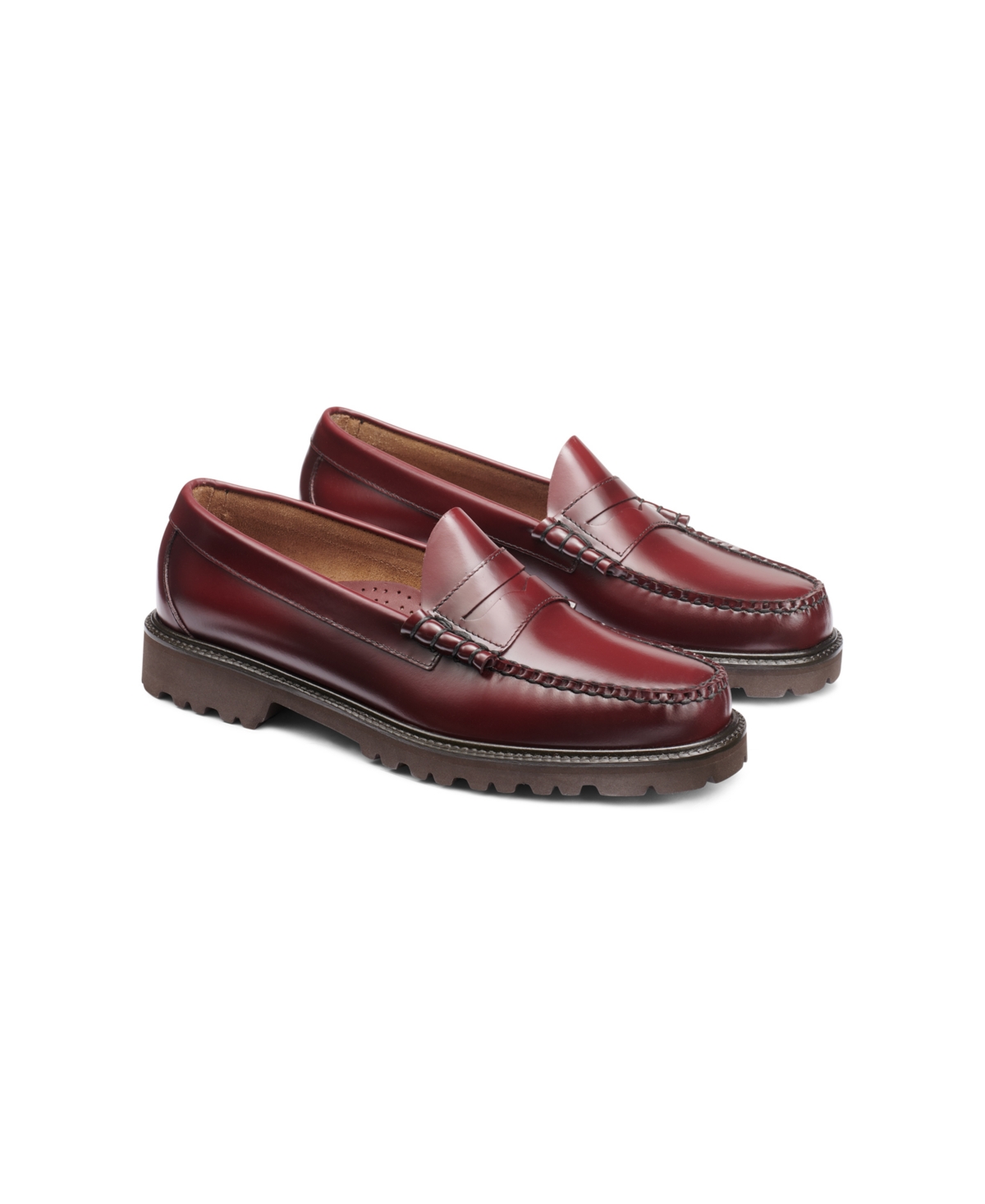 Gh Bass G.h.bass Men's Larson Lug Weejuns Penny Loafers In Wine