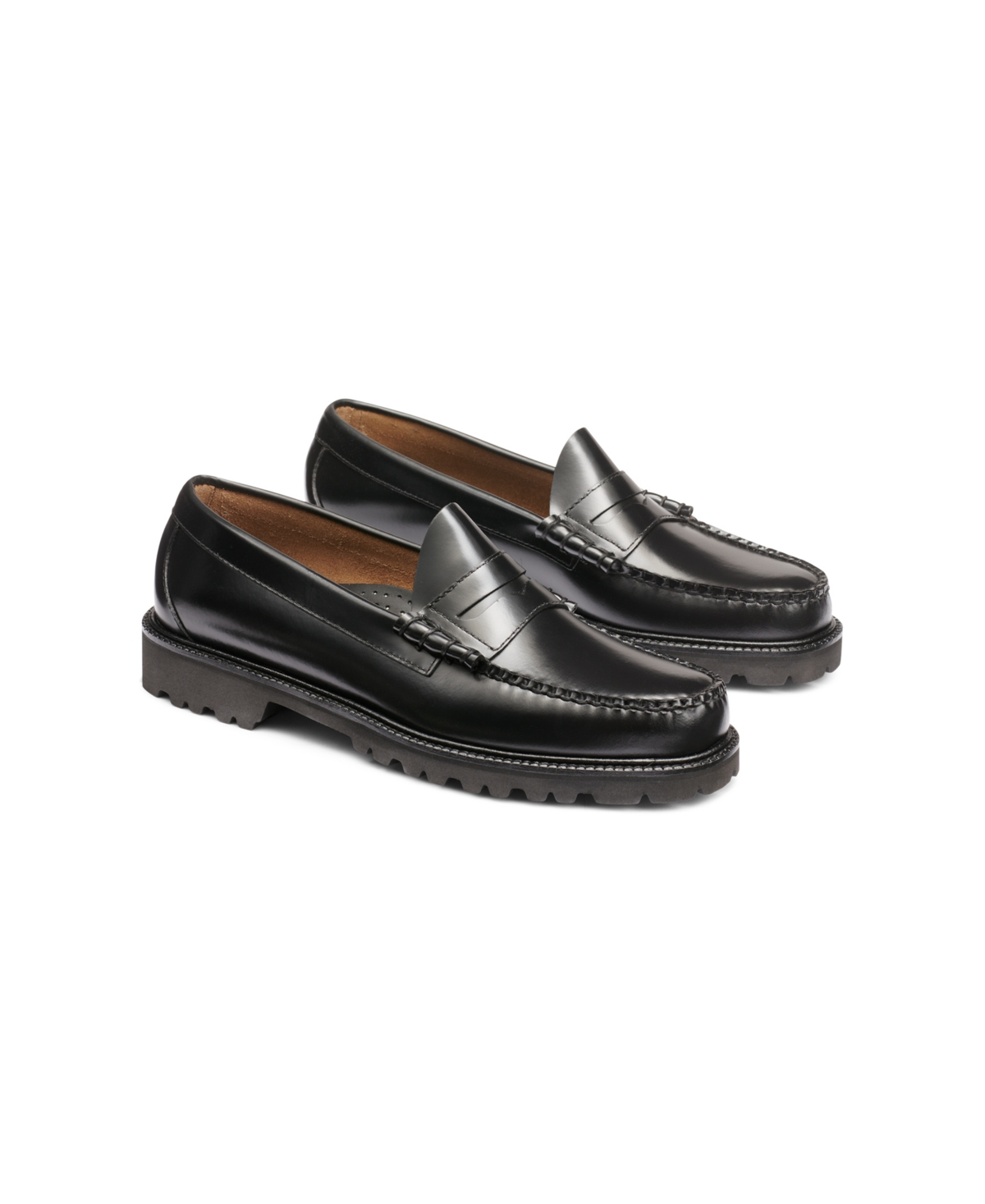 Gh Bass G.h.bass Men's Larson Lug Weejuns Penny Loafers In Black