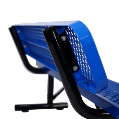 Streamdale 6 FT. Outdoor Steel Bench With Backrest