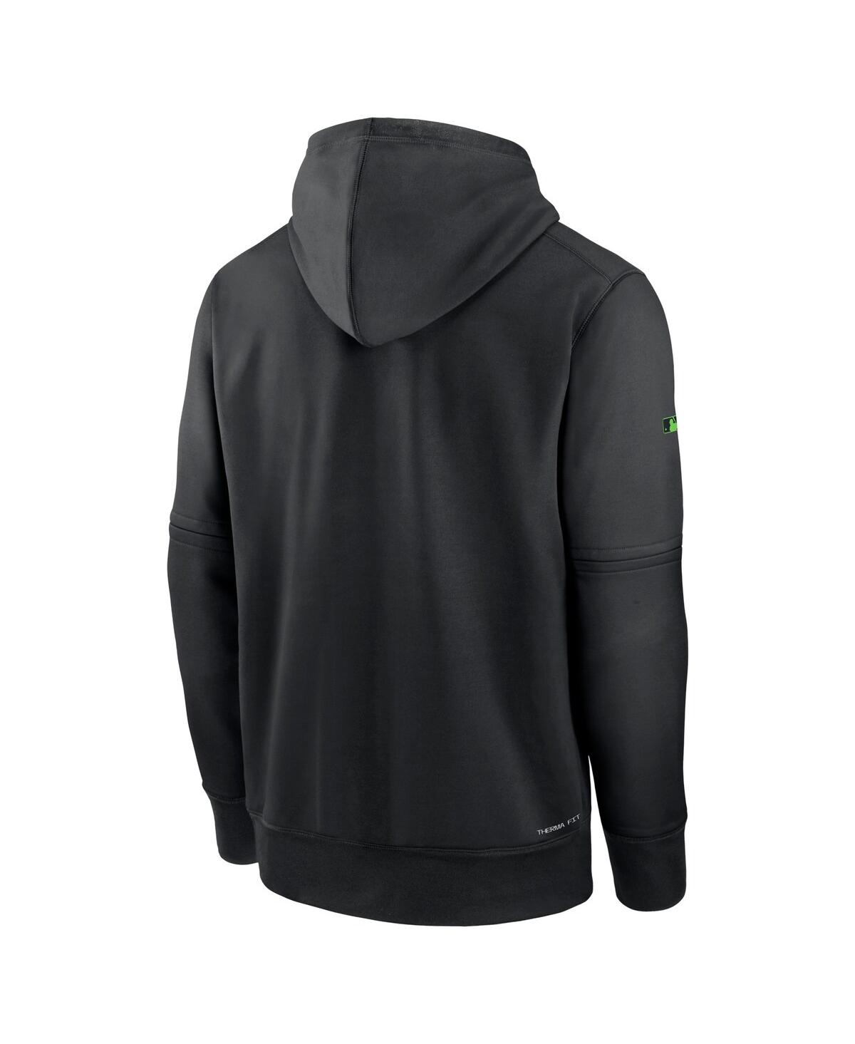 Nike Men'sTampa Bay Rays 2024 City Connect Authentic Collection Practice Performance Pullover Hoodie - Black