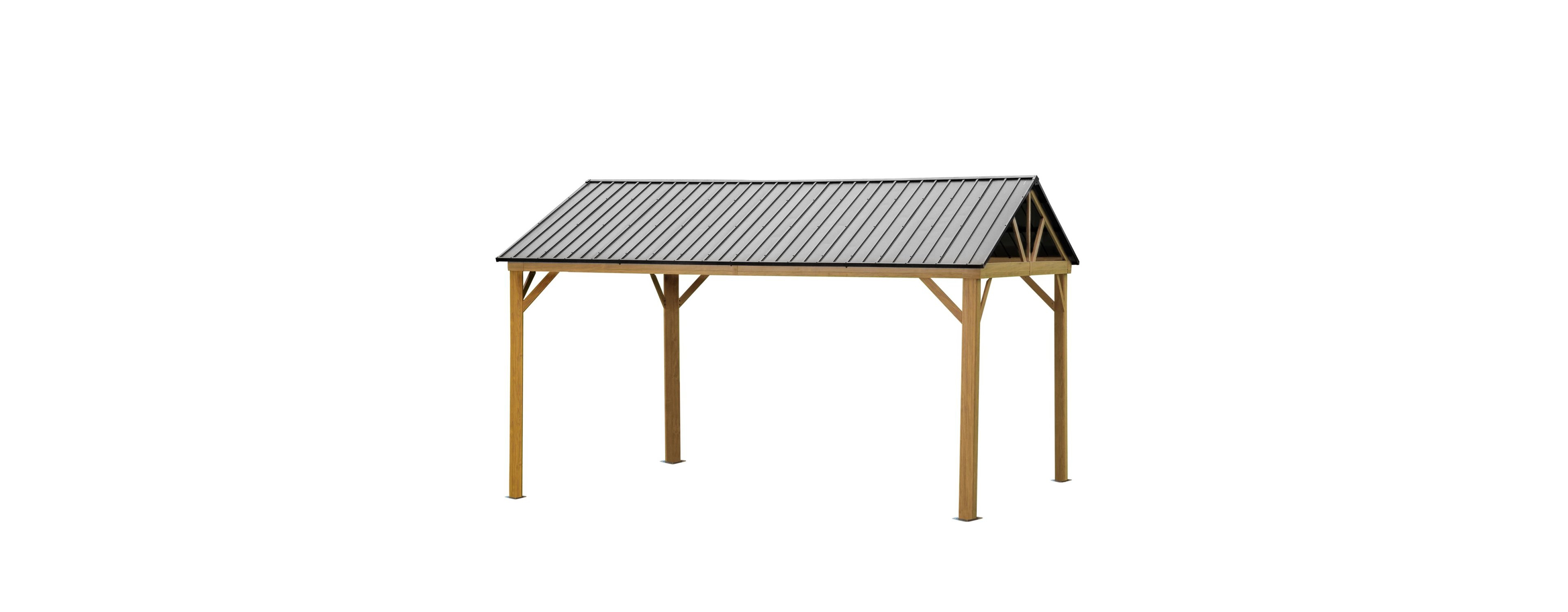 12'X 14' Aluminum Gazebo with Steel Canopy