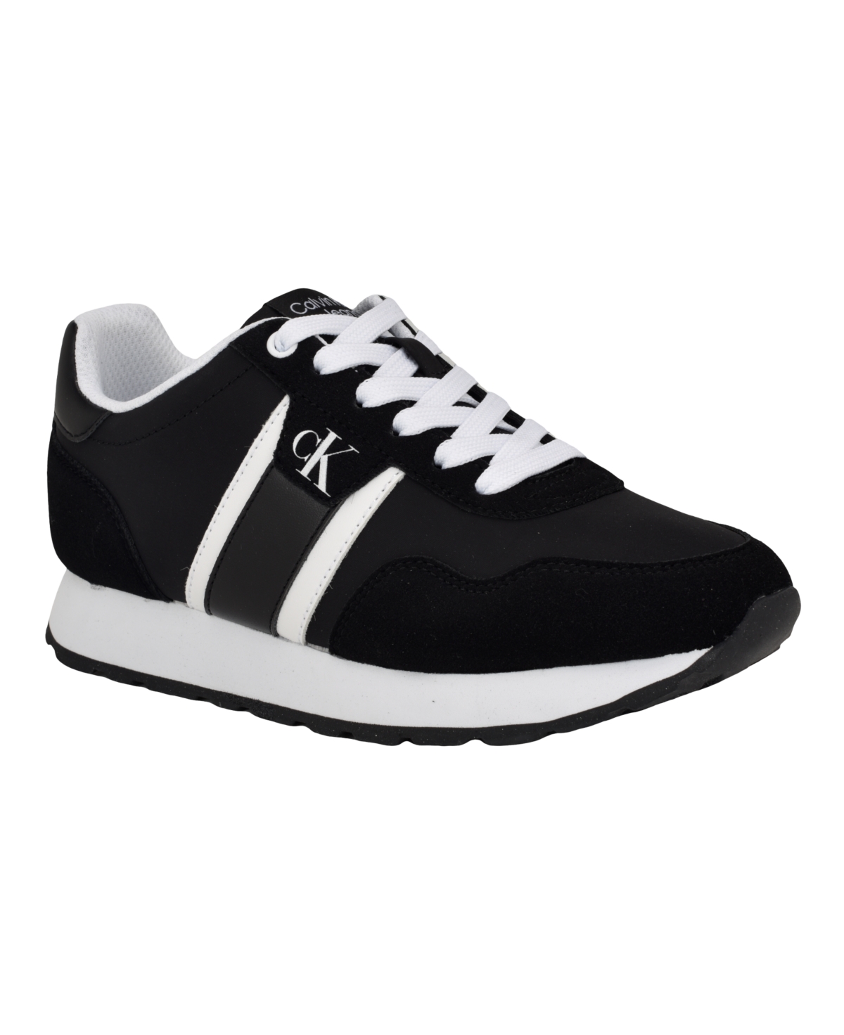 Calvin Klein Women's Carene Round Toe Lace-up Casual Sneakers