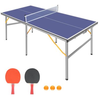 Streamdale Portable 6FT Table Tennis Set with Paddles & Balls