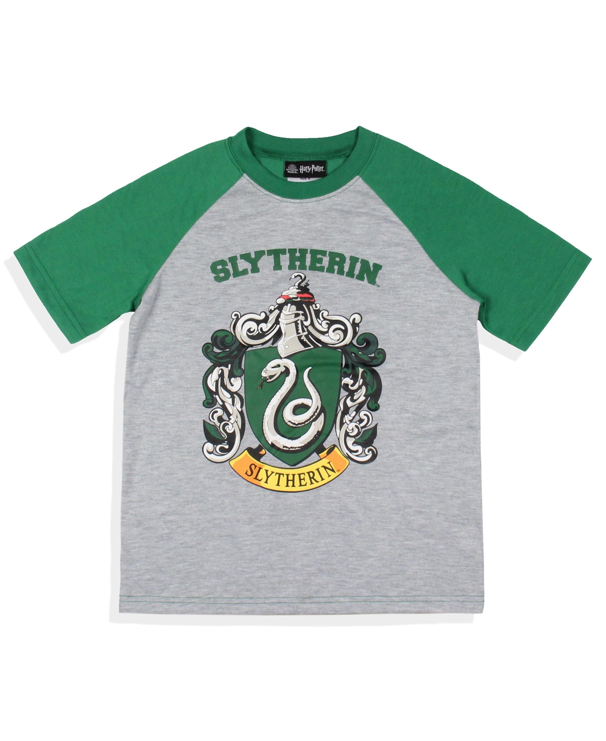 Harry Potter Boys' Hogwarts All Houses Sleep Pajama Set Shorts Kids -green