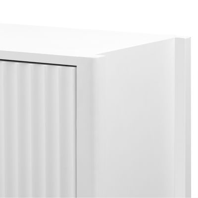 Three-door Storage Cabinet with Metal Handles for Any Room