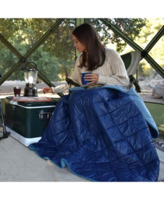 Lightspeed Outdoors Rugged Puffy Outdoor Blanket, Deep Space/Gray, 1