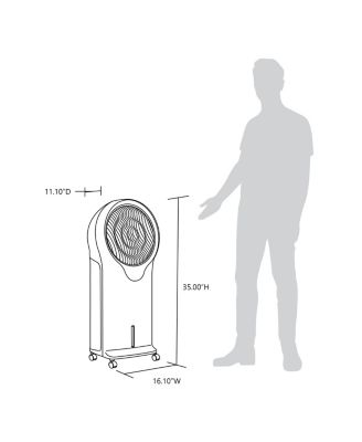 Evaporative Air Cooler and Portable Cooling Fan 470 CFM - White