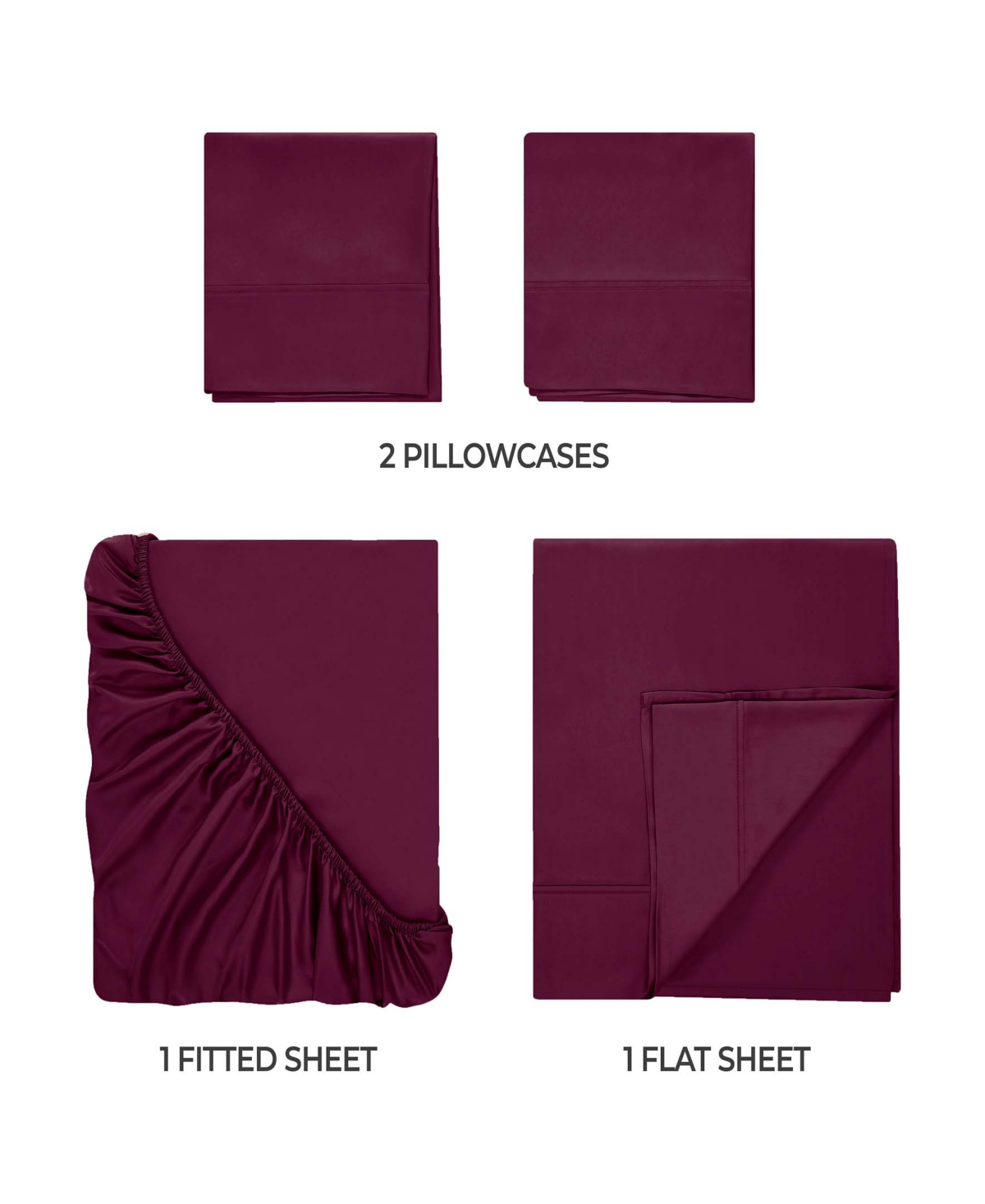 Superior Egyptian Cotton 400 Thread Count Solid Deep Pocket Sheet Set, Olympic